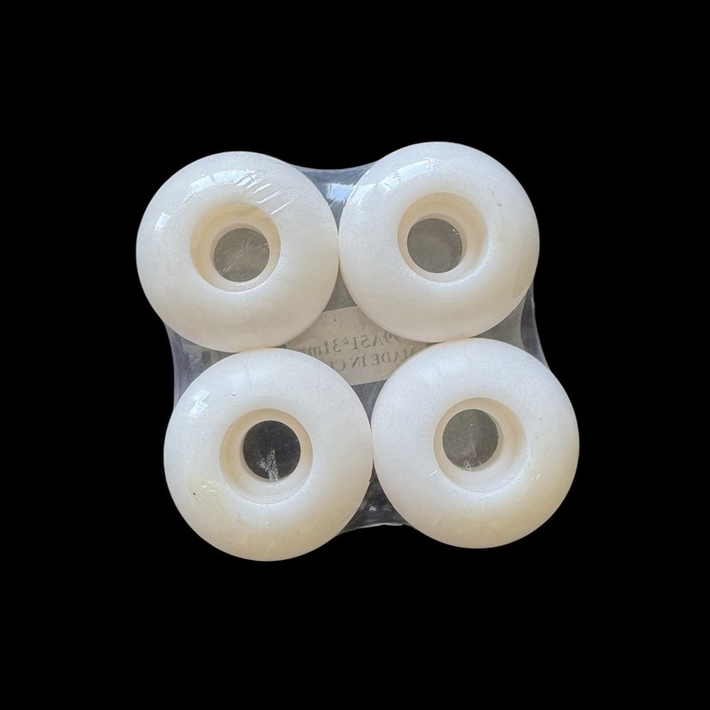 Blank white skateboard wheels 51mm 99A duro