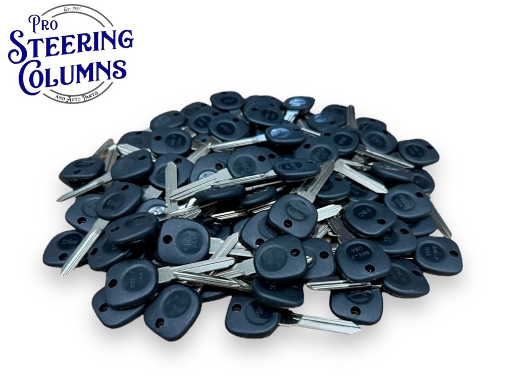 Plastic Head Key Blanks B91 B96 B102 New (100 PACK)