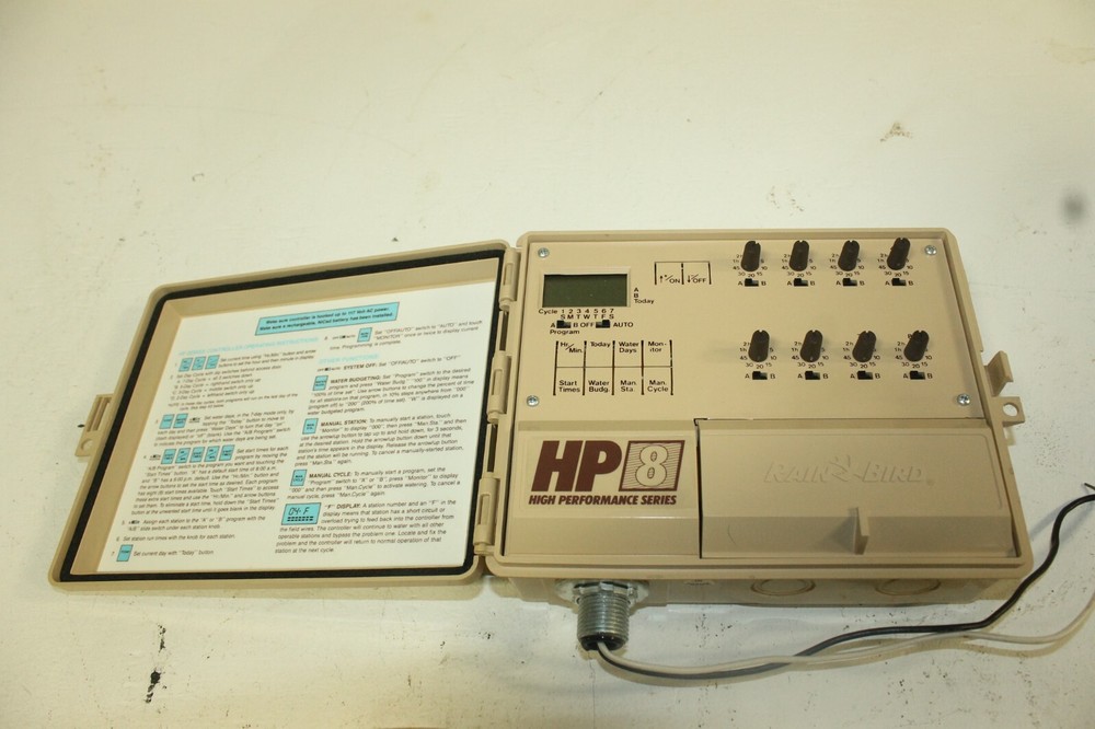 RainBird Automatic Sprinkler Controller HP 8