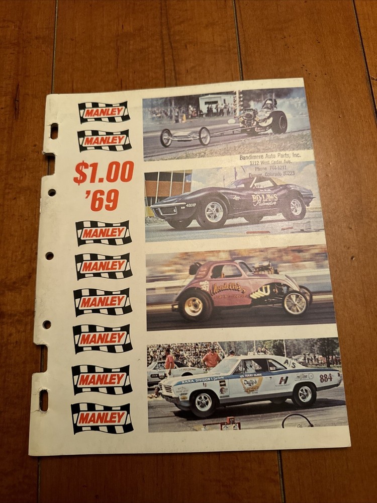 MANLEY ‘69 CATALOG DRAG RACING