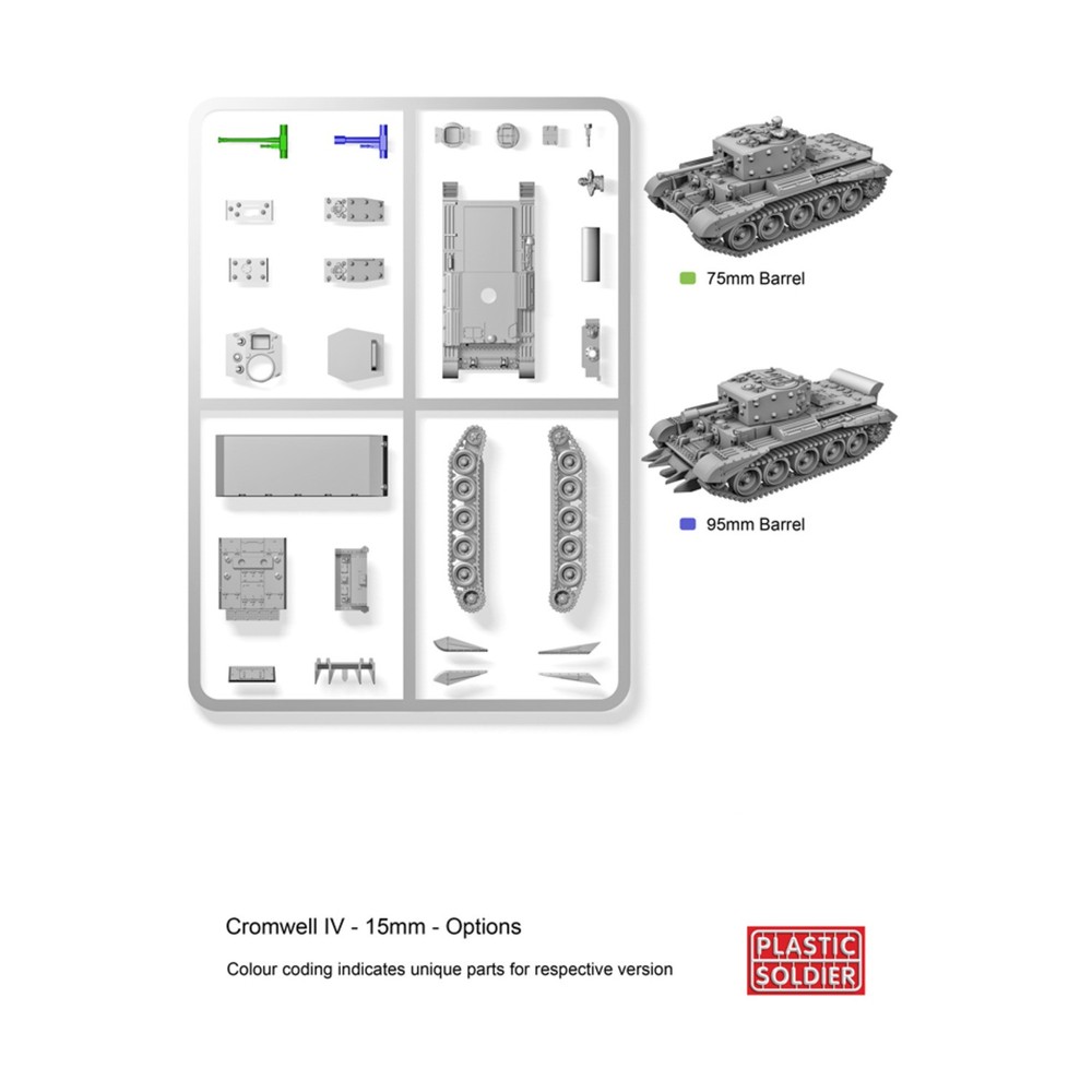 Plastic Soldier Cromwell Tank Pack New
