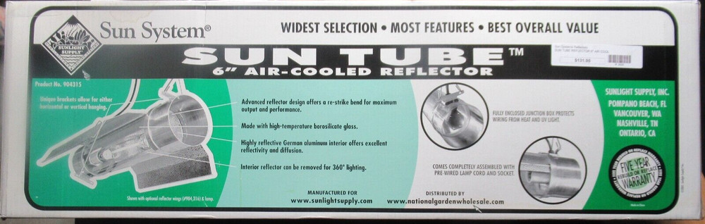 Sun System Sun Tube 6"Reflector
