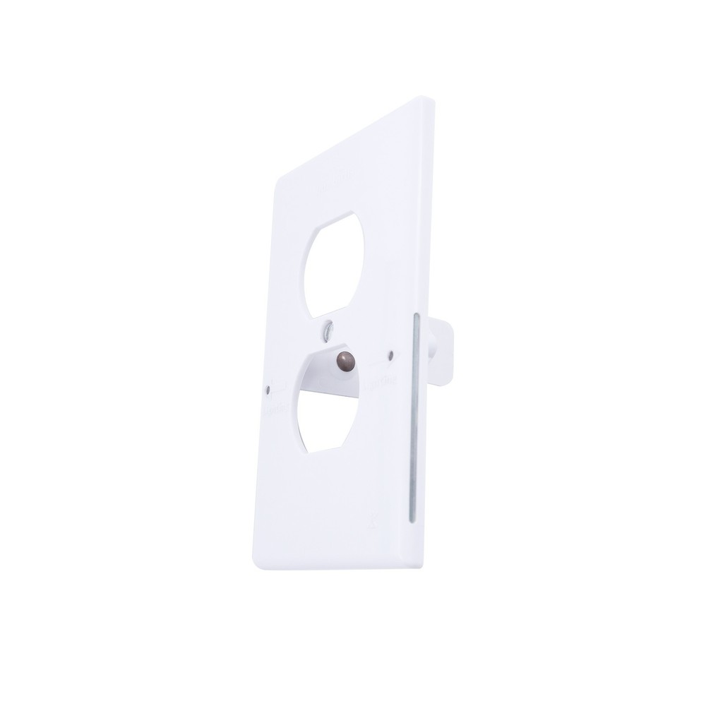 4Pack Wall Outlet Plate LED Night Light Sensor Inductive No Wire/Battery Needed