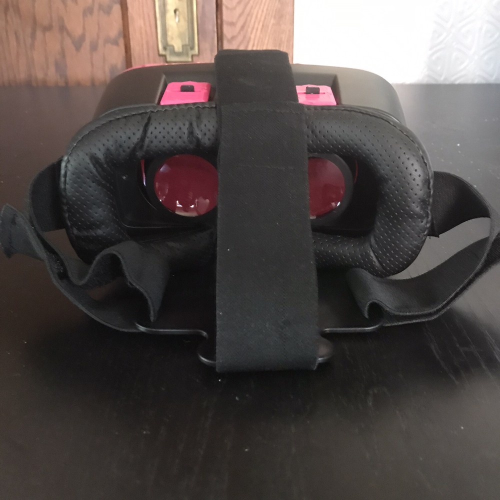 NEW-Pink-Virtual Reality Smartphone Headset Goggles-IPHONE / SAMSUNG / ANDROID