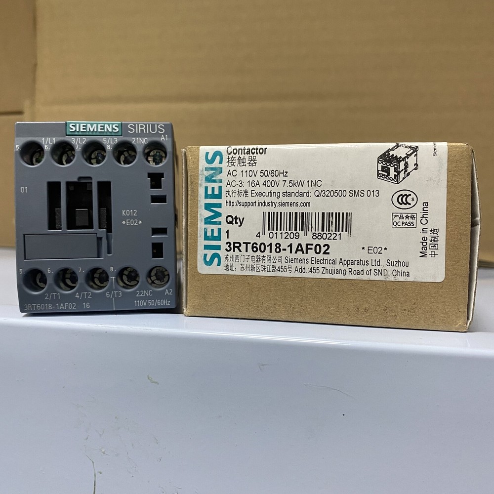 1PCS NEW contactor 3RT6018-1AF02 AC220V SIEMENS