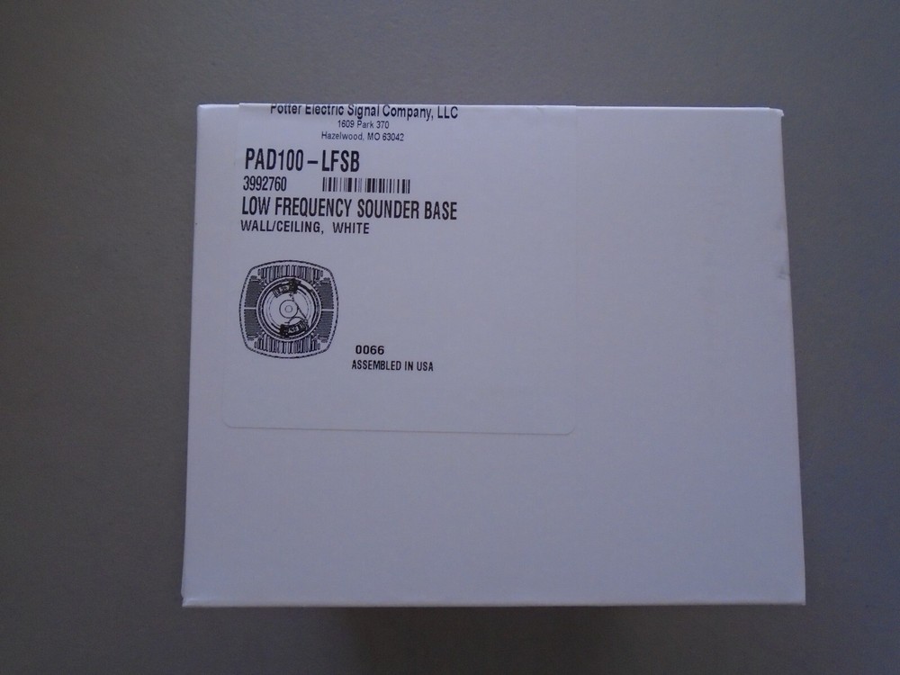 POTTER PAD100-LFSB  "NEW"