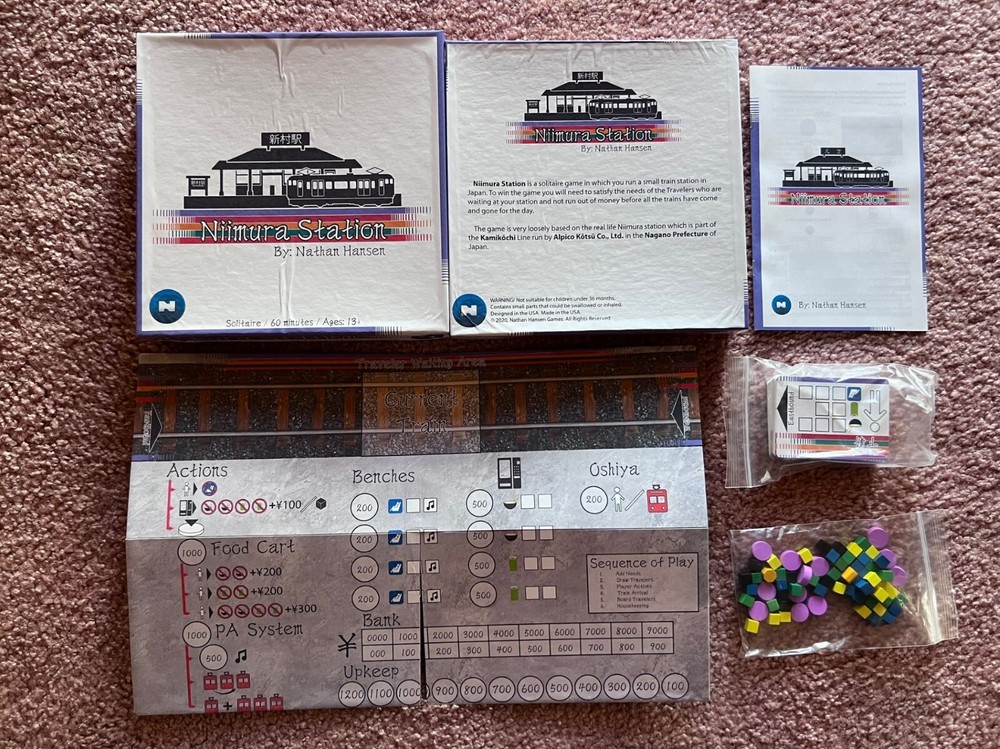 Niimura Sation by Nathan Hansen Games 2020 Kickstarter edition