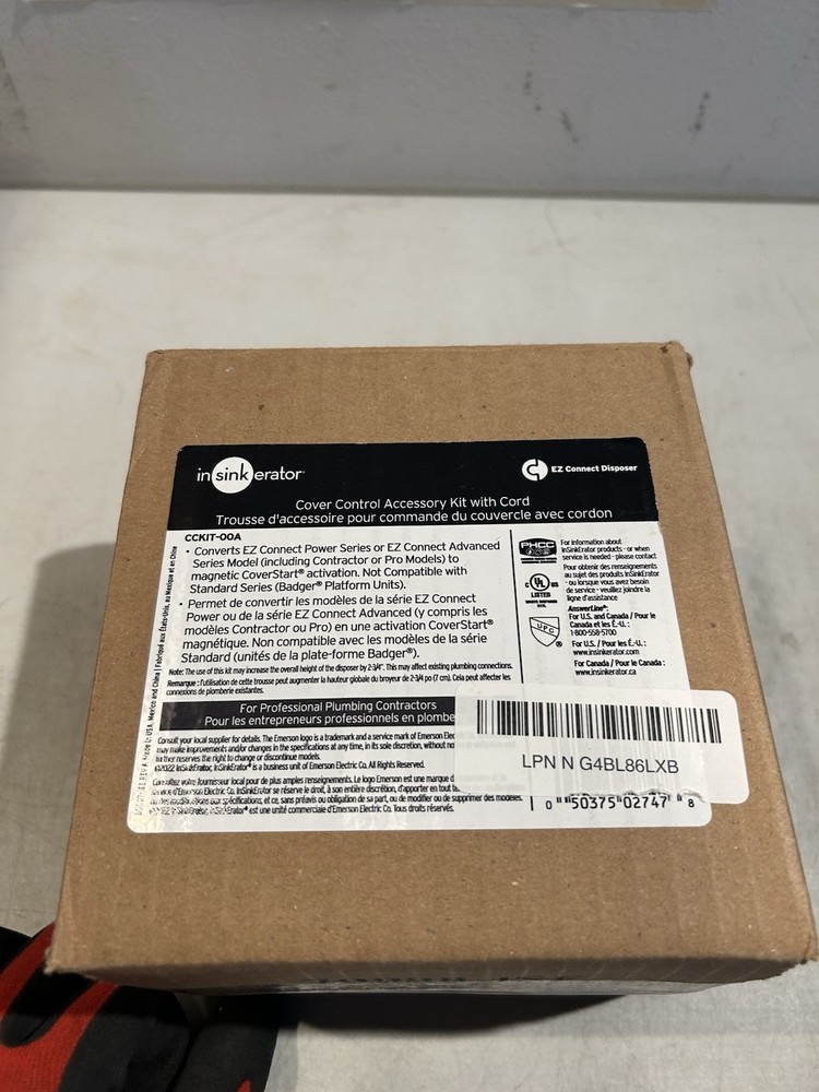 CCKIT-00A Insinkerator Cover Control Accessory Kit with Cord New OEM