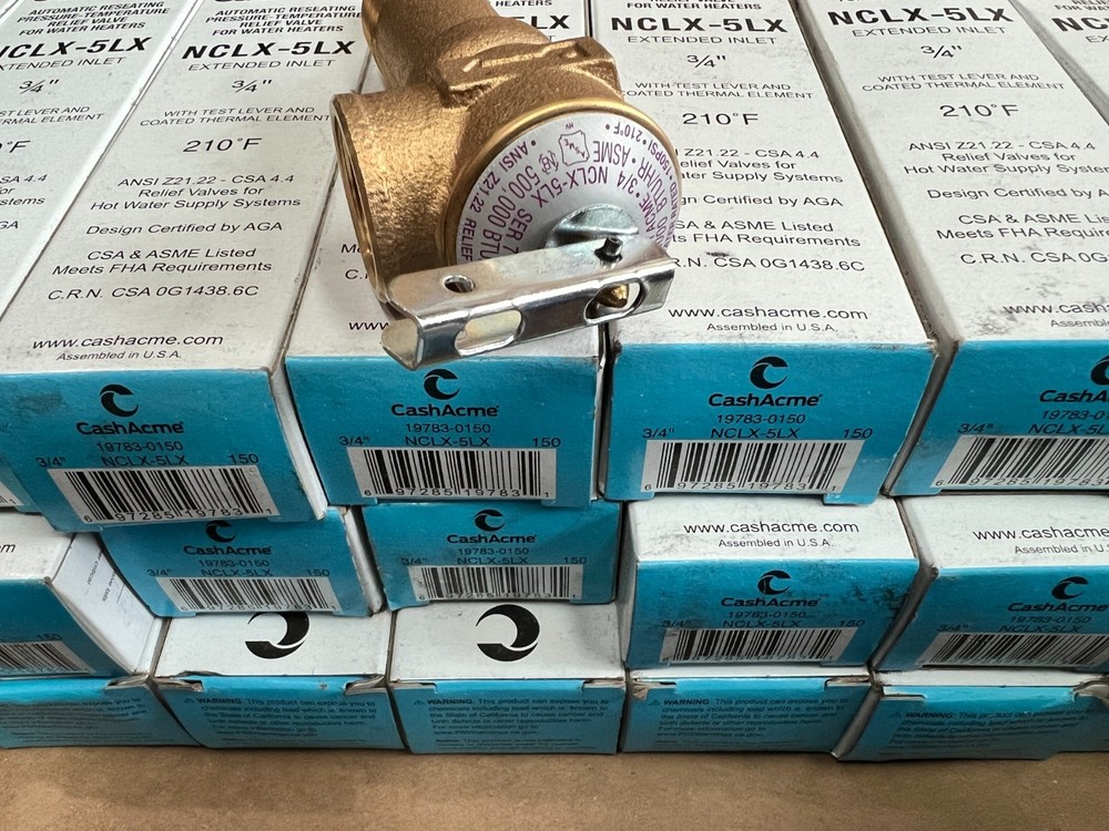 Cash Acme 3/4" NCLX-5LX Domestic T&P Relief Valve 19783-0150