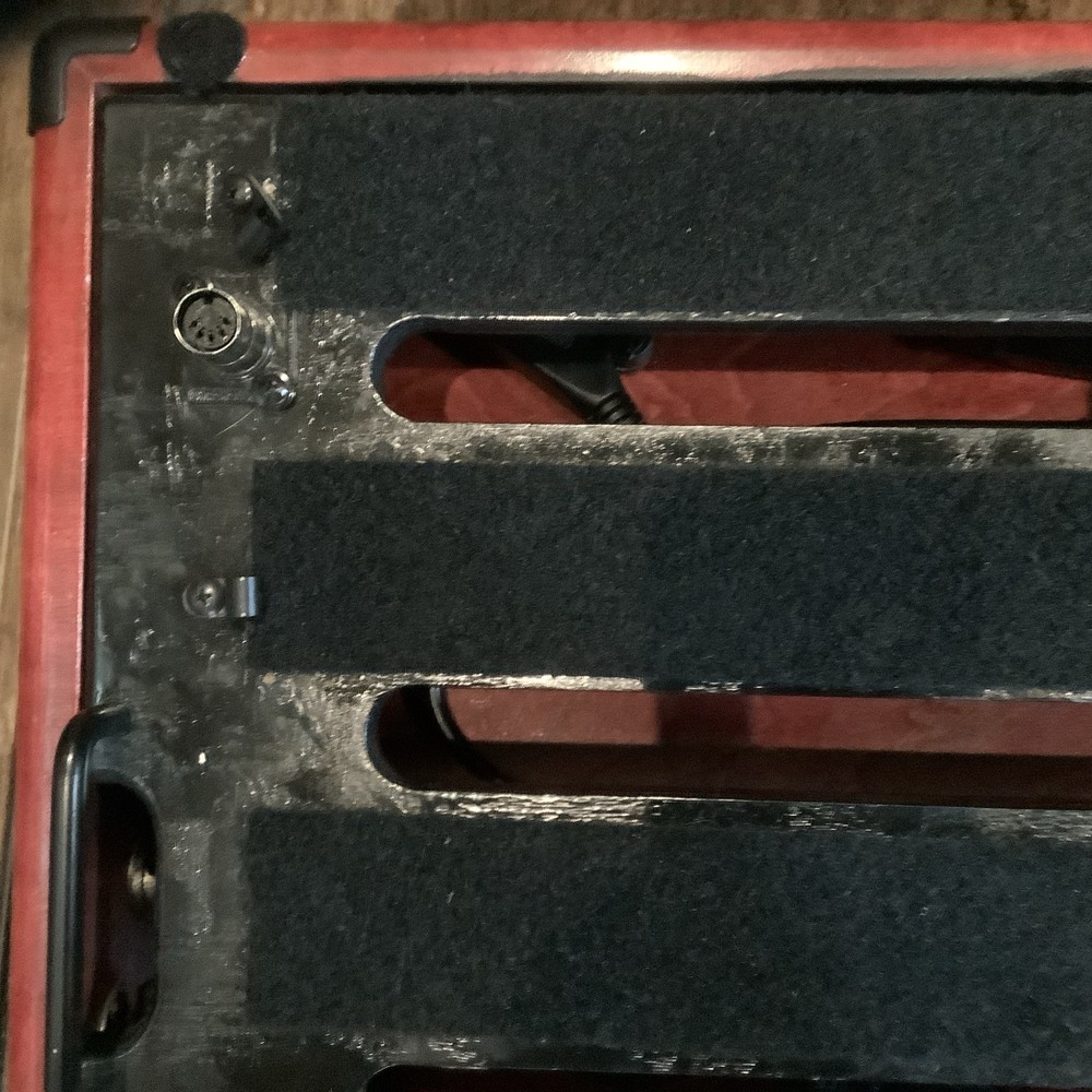 Custom Made Pedal Board And Custom Hard Rolling Case