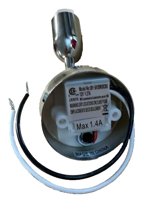 Command Electronics LED Reading Light Model #001-5415BW30CNU RV/Camper