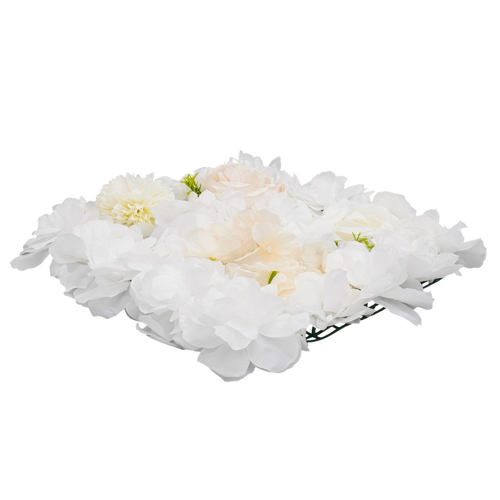 Artificial Flower Wall Panels, Artificial Flower Wall Backdrop, 12PCS Panels