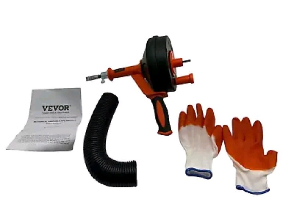 Vevor Hand Held Pipe Auger 25ft Drill Adaptable RC-2005F