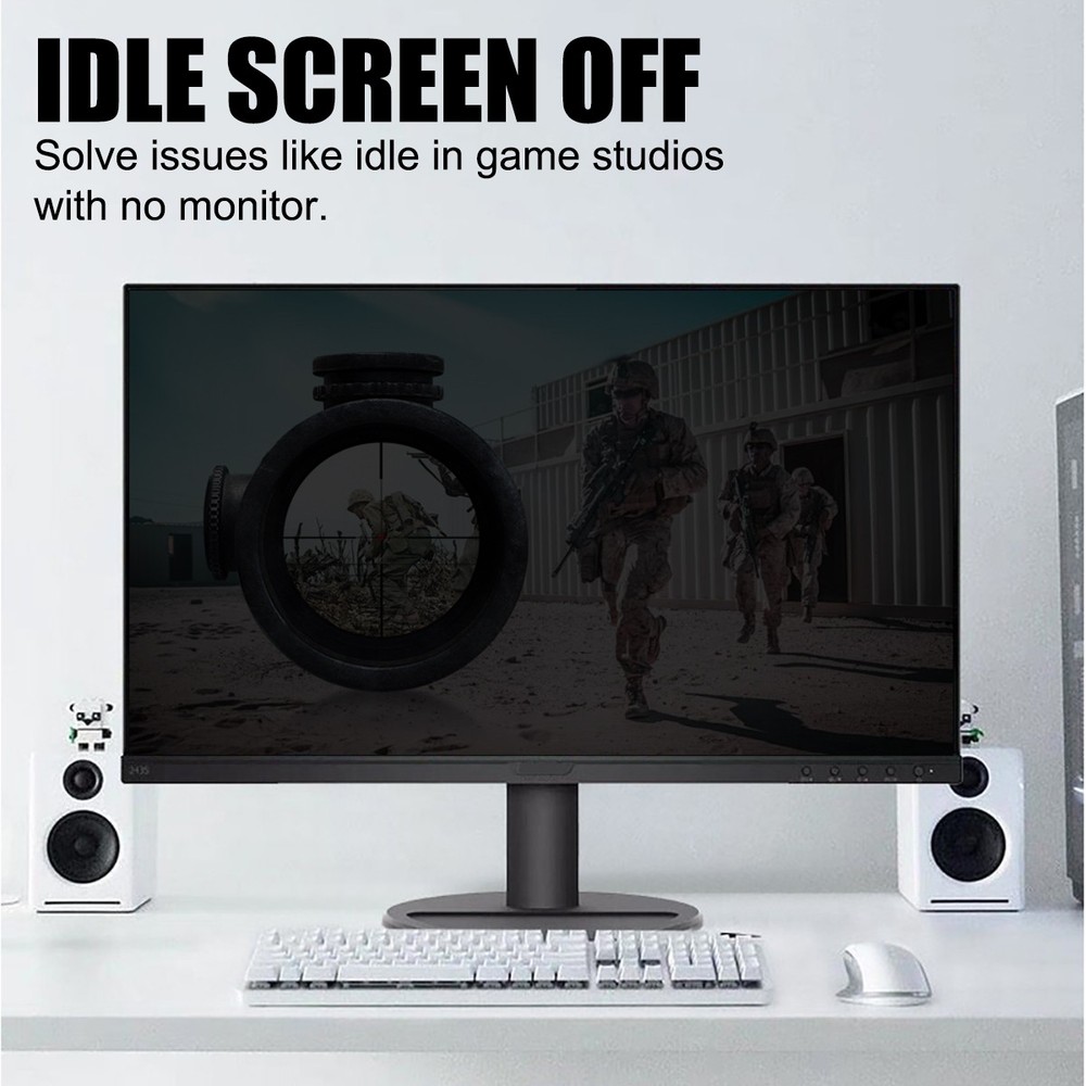 HDMI Virtual Display Emulator Headless Plug Support 4K EDID for Windows Linux