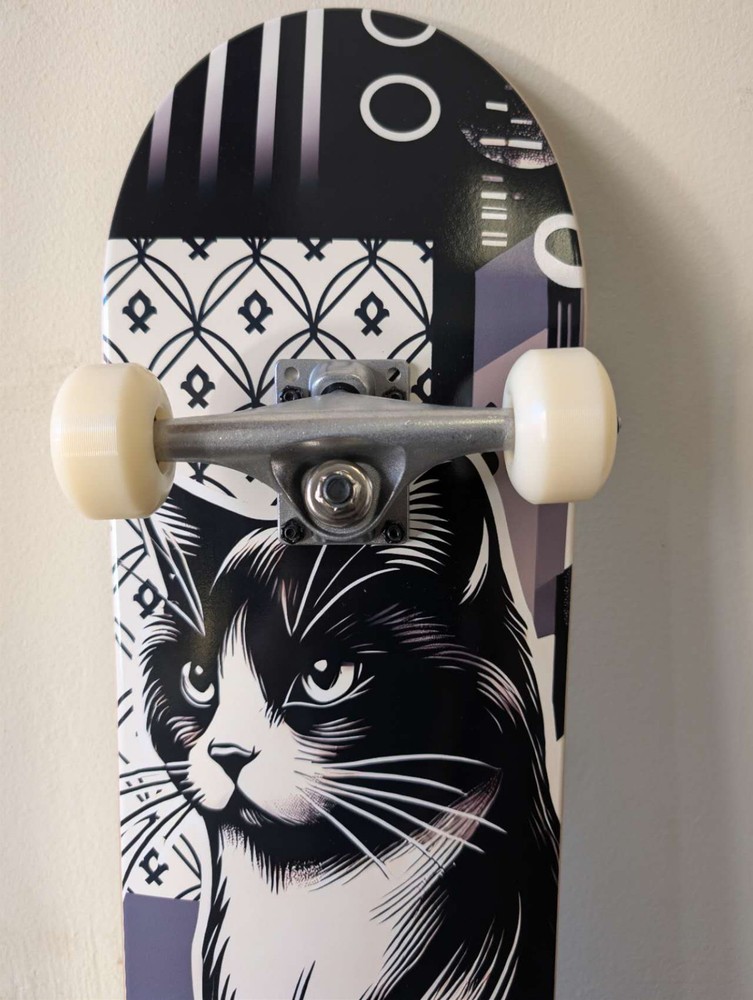 7.75" 7 Layer Canadian Maple Double Kick Concave Standard Skateboards-Cool Cat