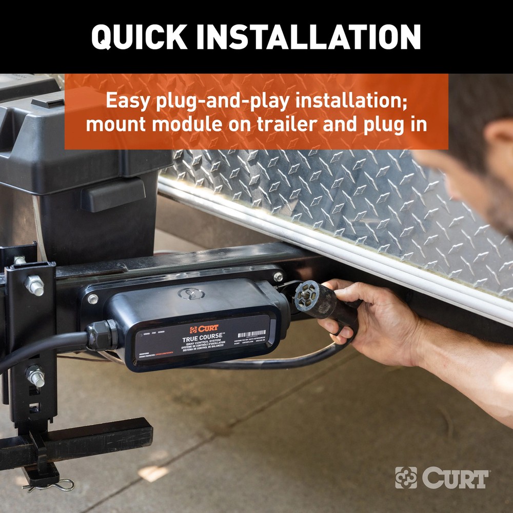 Trailer Sway Control System Curt True Course Advanced Bluetooth® Part # 51202