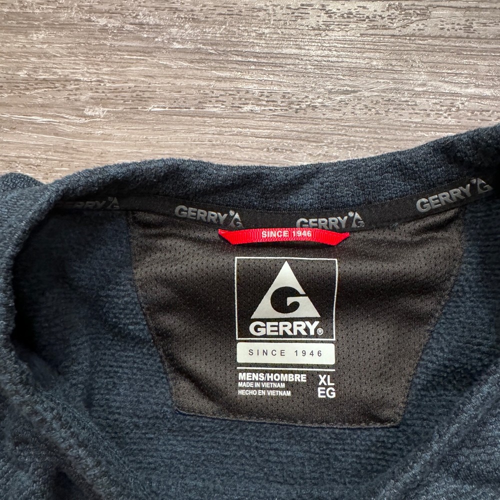 Gerry Sweater Mens Extra Large Blue Thermal Casual Camp Hike Pullover