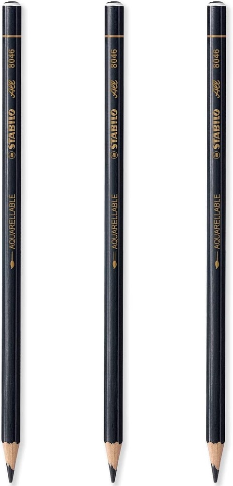 All Watercolour Effect Pencil - Black 5