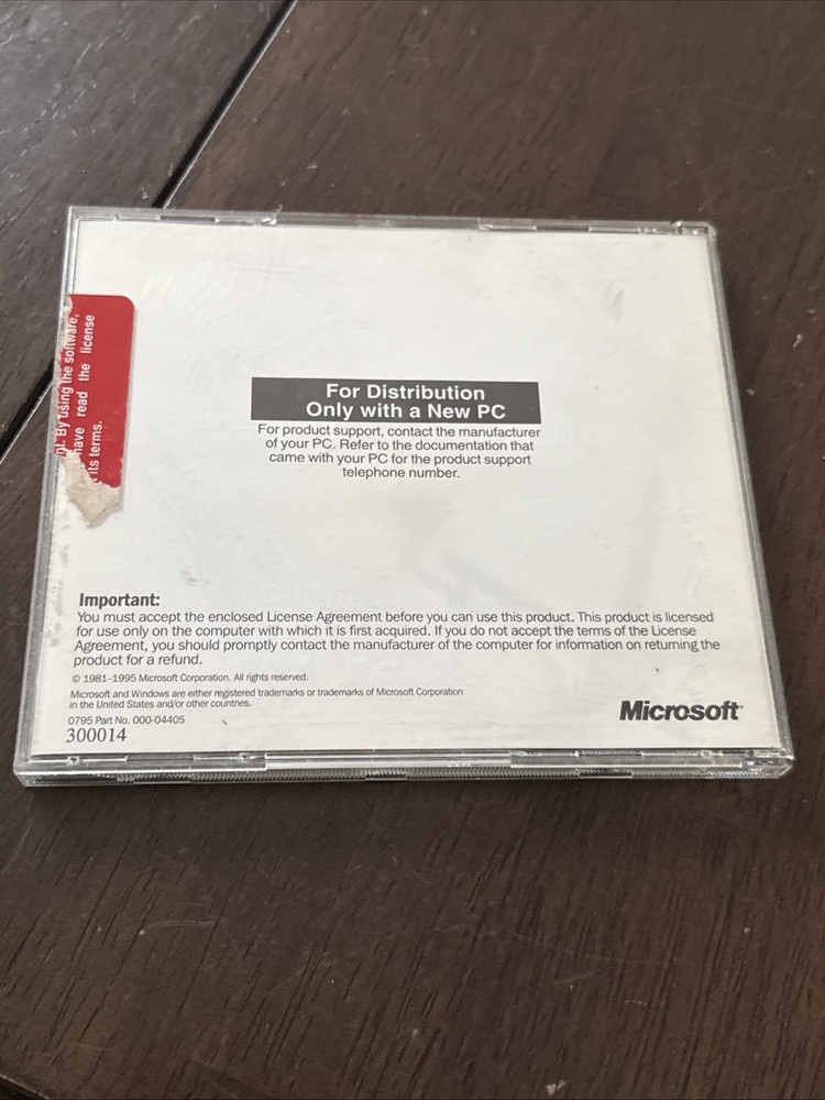 Vintage Microsoft Windows 95 Companion CD-ROM Disc Only