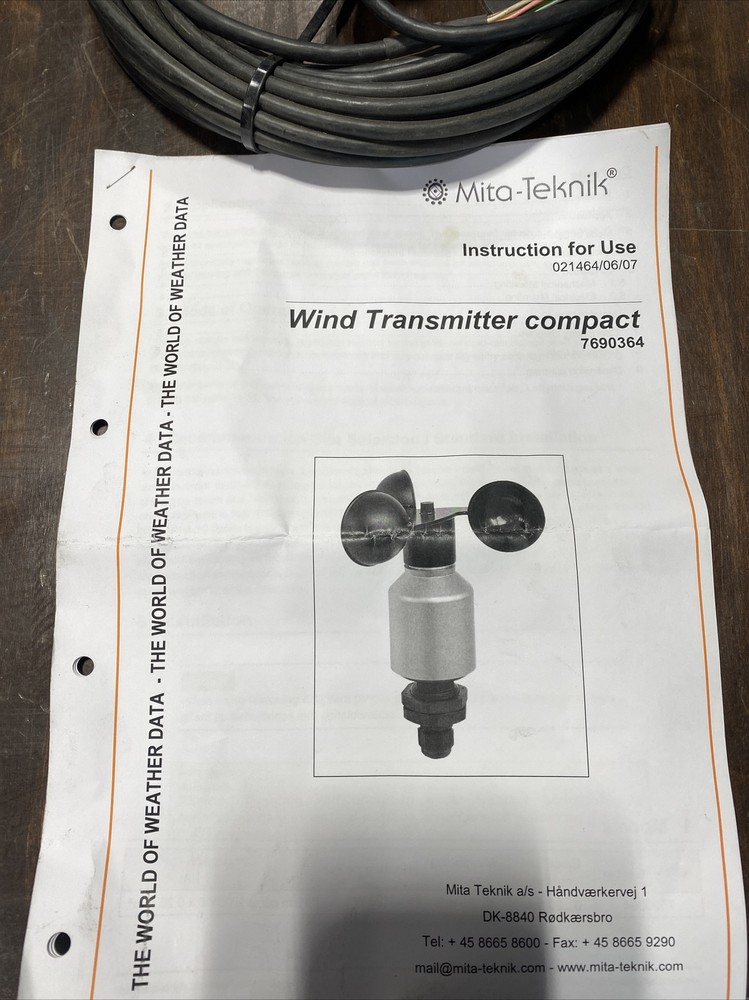 Mita-Teknik Wind Direction Transmitter 7690364 Anemometer