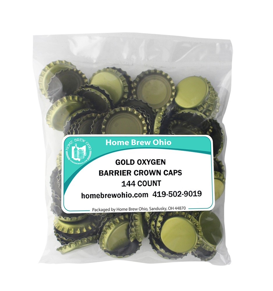 Red Beauty Bottle Capper With Gold Crown Oxygen Caps (144)