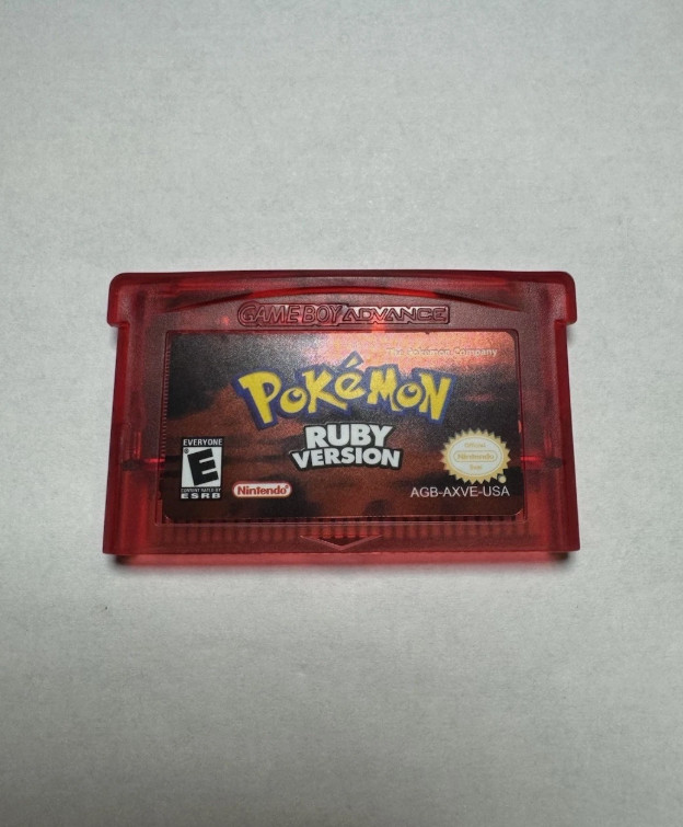 GBA Ruby Version Game Boy Advance, English Cartridge Game Tested USA