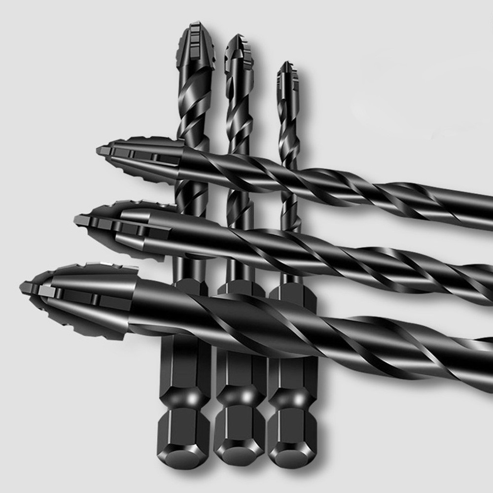 4pc Eccentric Drill Bits for Precision Drilling in Glass and Hard Plastics