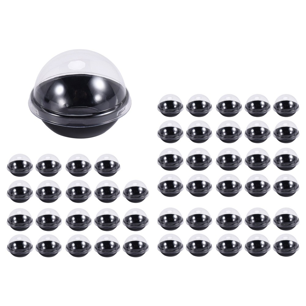 50 Pack Clear Plastic  Cupcake Container, Individual Packaging Treat Boxes4250