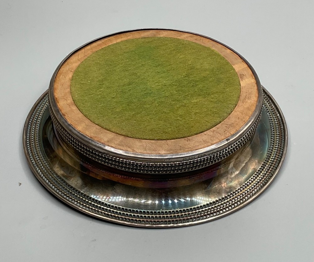 ANTIQUE GORHAM STERLING BOTTLE COASTER
