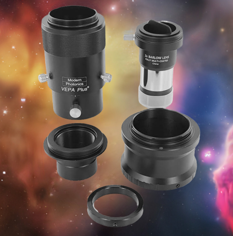 Sony E Mount (NEX, A7, A9) Camera Adapter Set for Reflector/Dobsonian Telescope