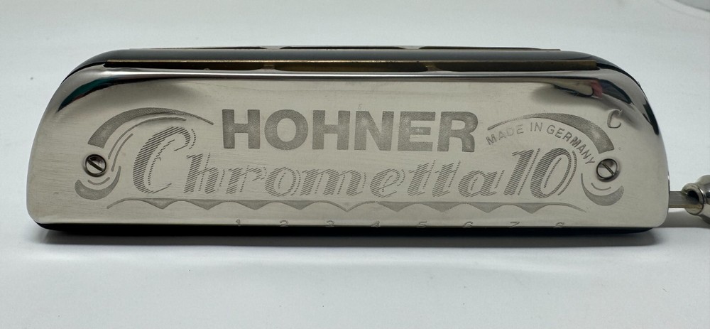Hohner 253C Chrometta 10 Chromatic Harmonica With Case