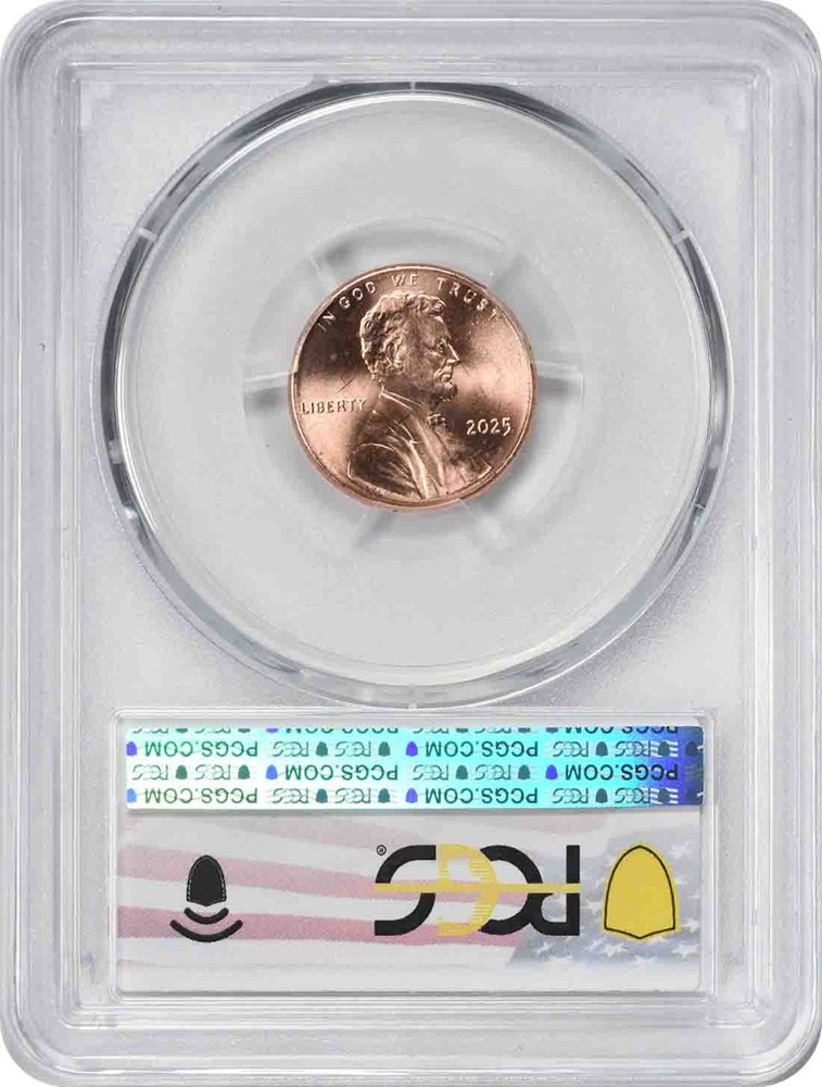 2025 Lincoln Cent MS65RD PCGS
