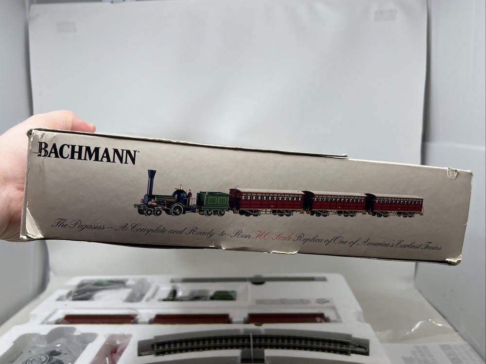 Bachmann HO Scale “The Pegasus” Train Set Open Box Complete Unused - READ