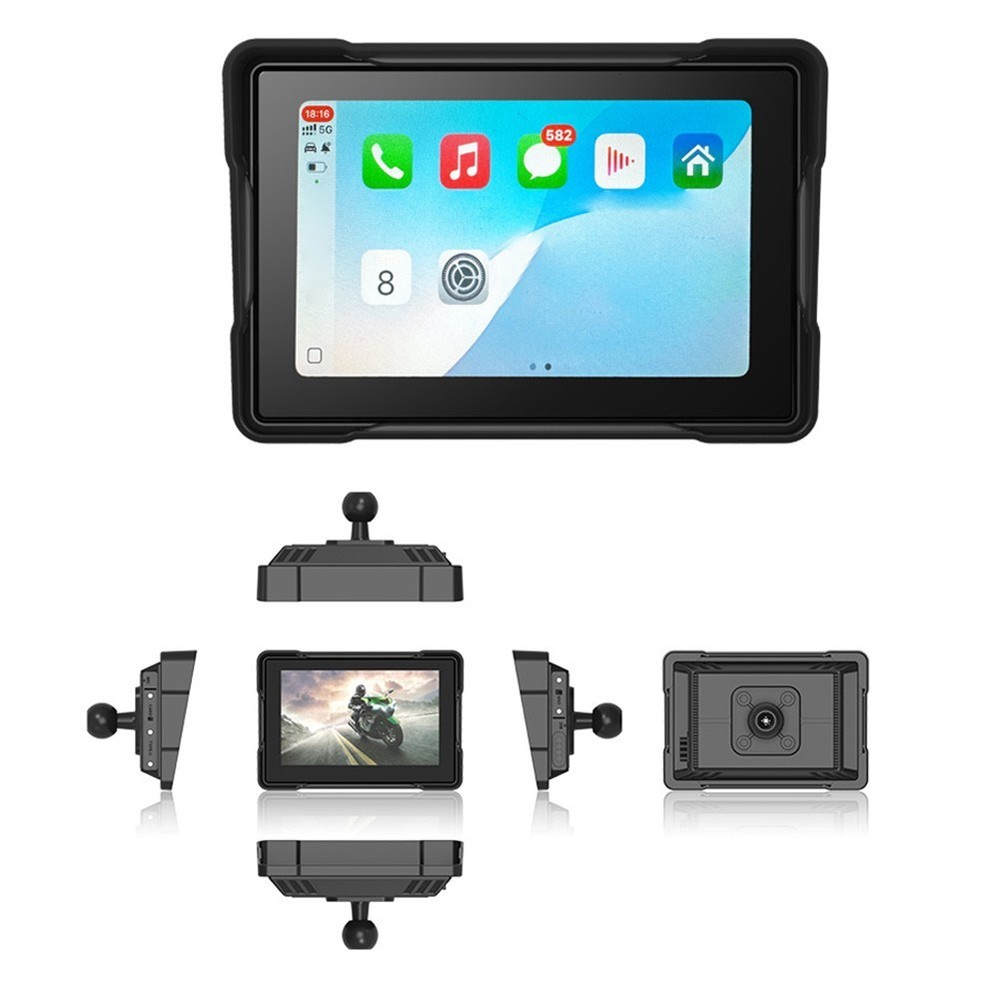 Motorcycle Navigation Display Screen for For Carplay with Tire Pressure Sensor