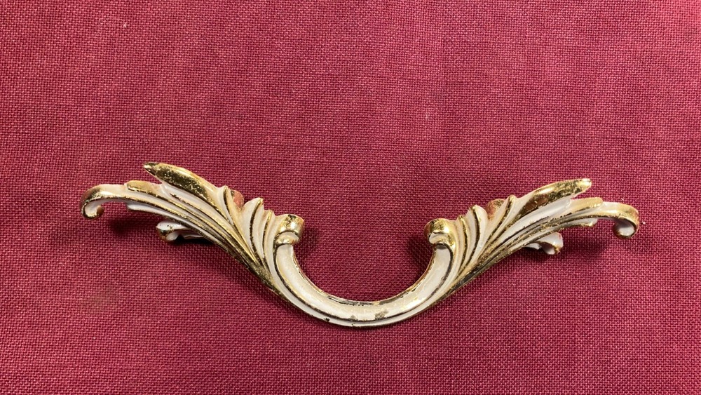 Vintage 60s 70s 80s Drawer Pull Handle Hardware Dresser Pull Keeler?