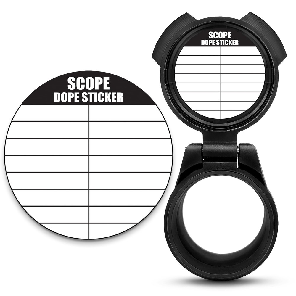 25 Pack Writable Scope DOPE Sticker for Long-Range Shooting- 1.5 Inch, White