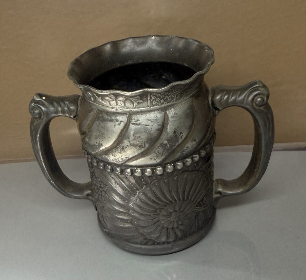Antique Silver Plate Spooner Sugar Bowl