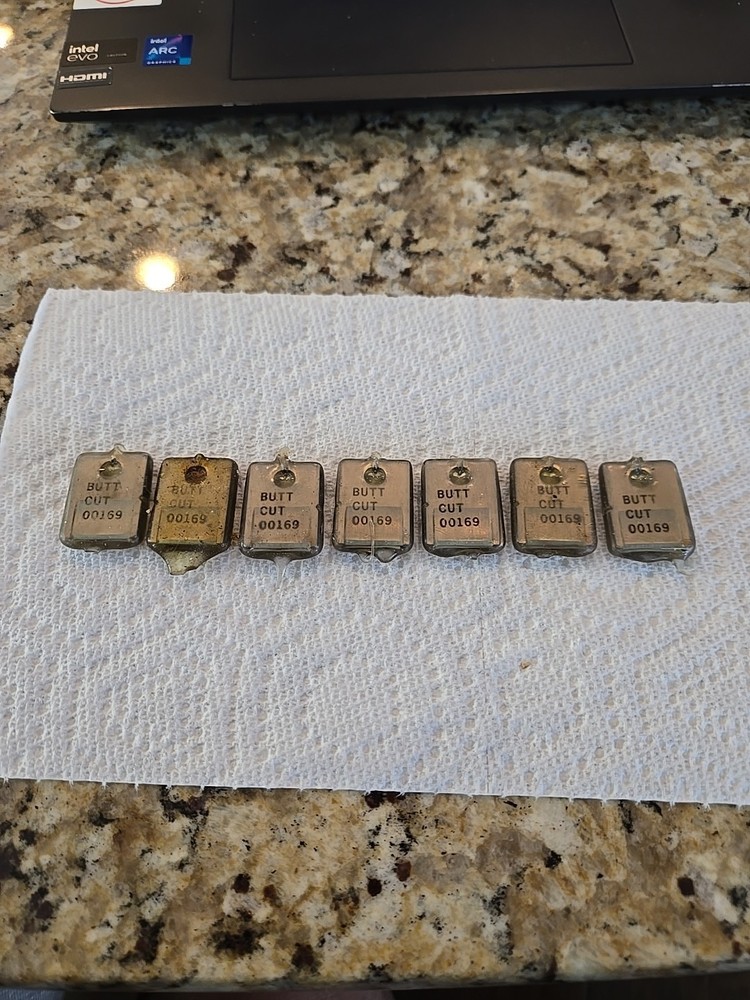 Butt Cut 00169 Blades 7 New Sets For Automatic Wire Stripper Machine