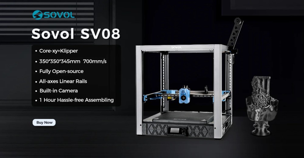 3D Printer Open Source Max 700mm/s HighSpeed 3D Printers w/300℃ Clog-free Hotend