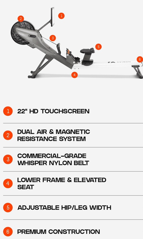 Aviron Tough Series Commercial Grade Rower