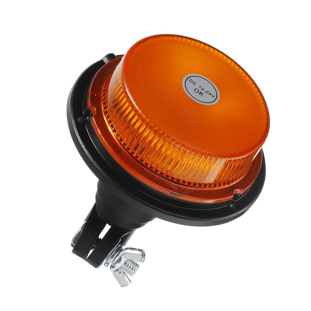 Flashing Lamp Beacon Flexble Din Pole Mount Tractor Warning Light 12-24V LED