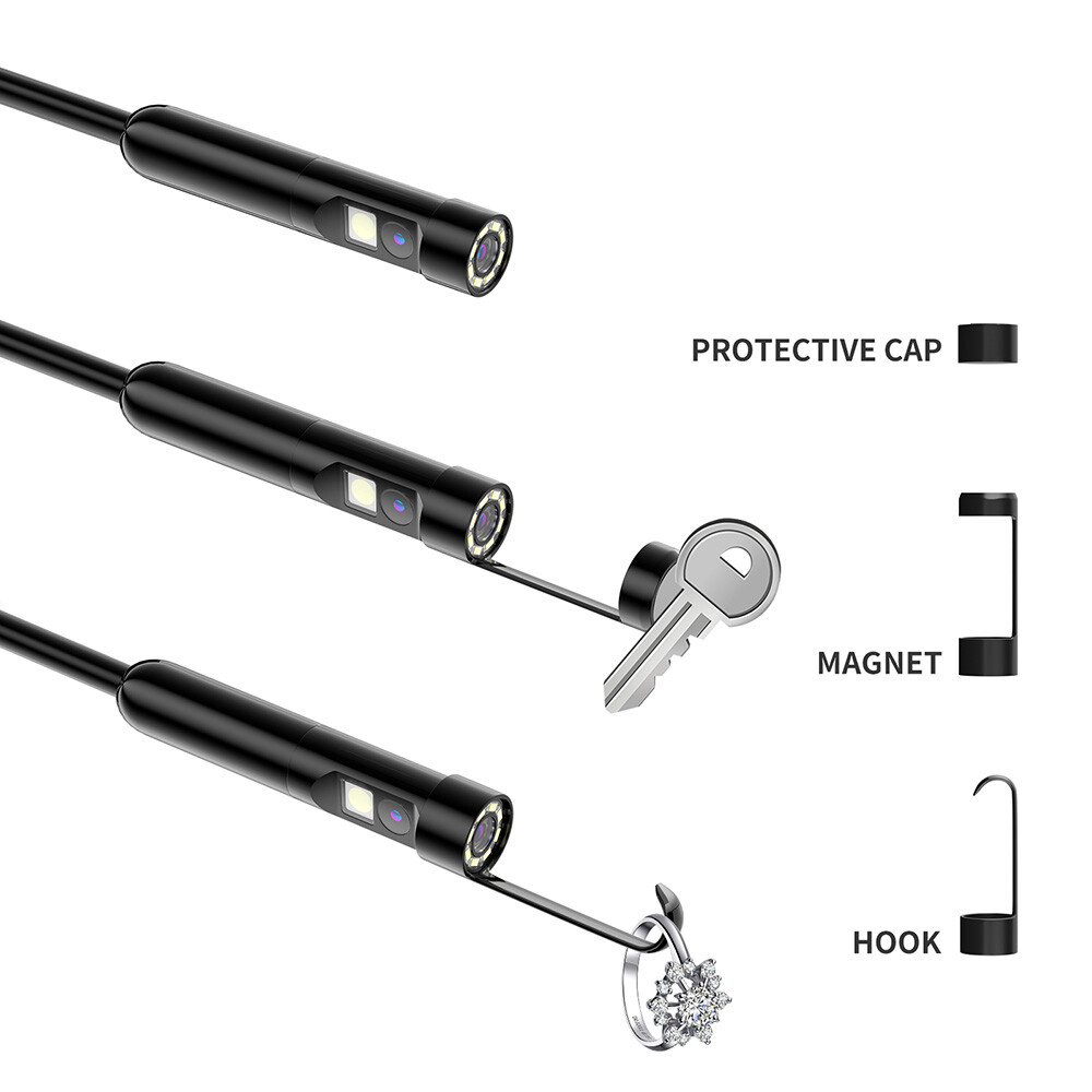 1920P Dual Lens Endoscope Camera Waterproof Direct Plug Android IOS iPhone 16 15