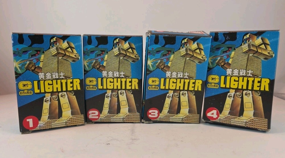 Geni Gold Lighter Robot - Complete 4 Box Set