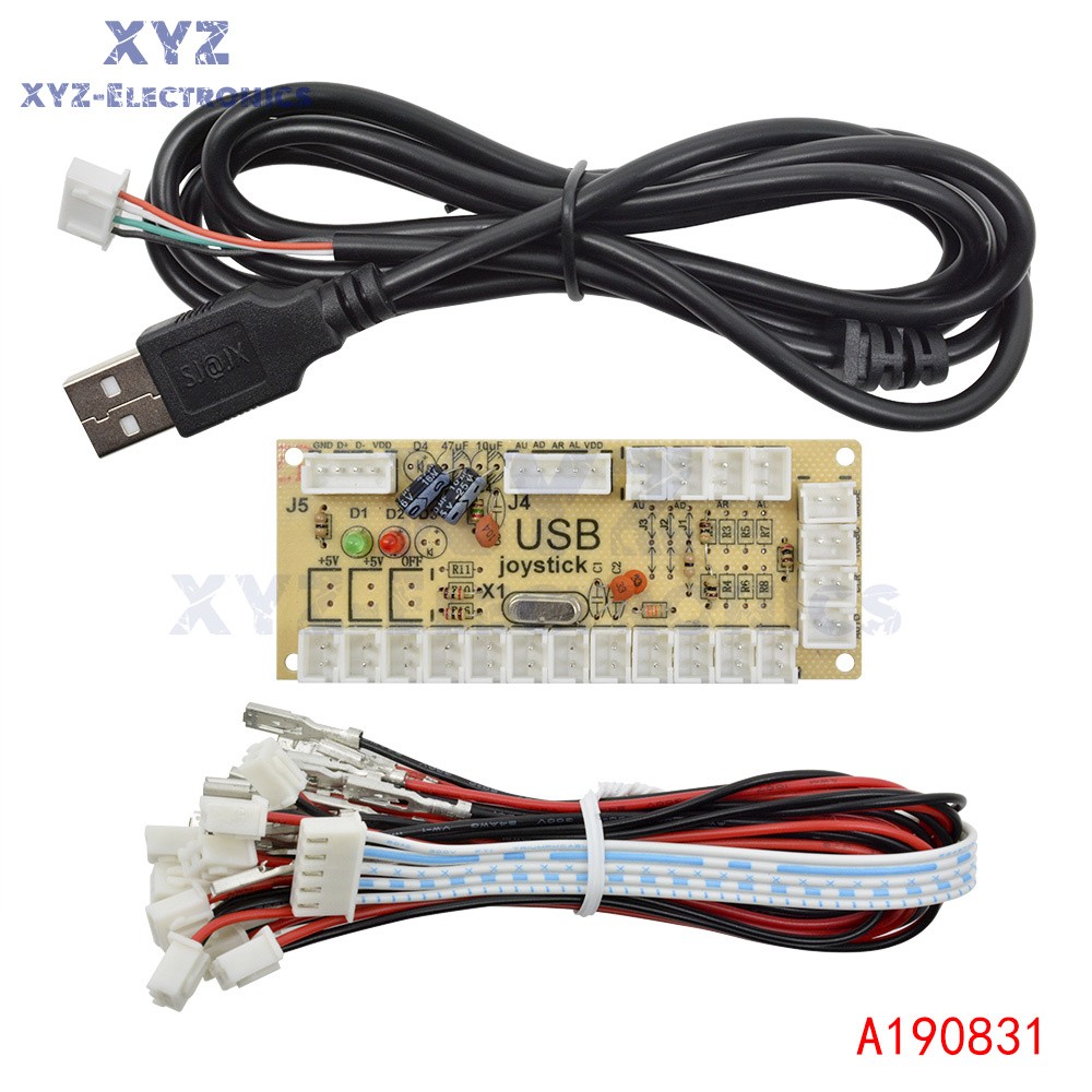 Zero Delay Arcade USB Encoder PC to Joystick Button For MAME Fight Stick Control