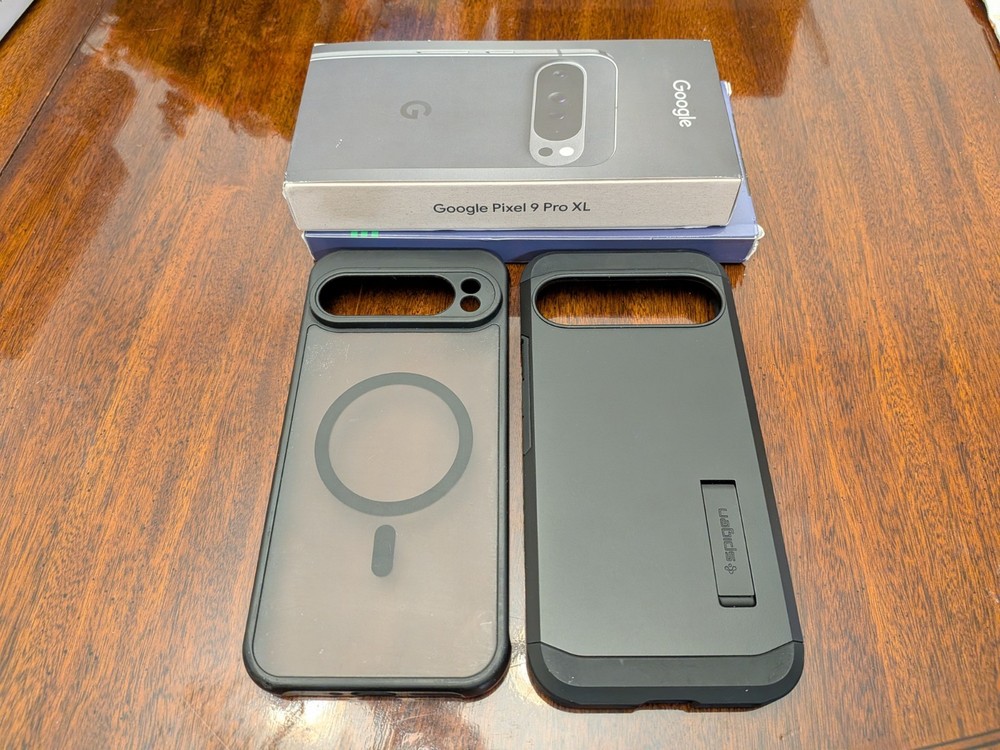 Google Pixel 9 Pro XL - EMPTY BOX + Bundle - 2 Cases & Glass Protector - MINT