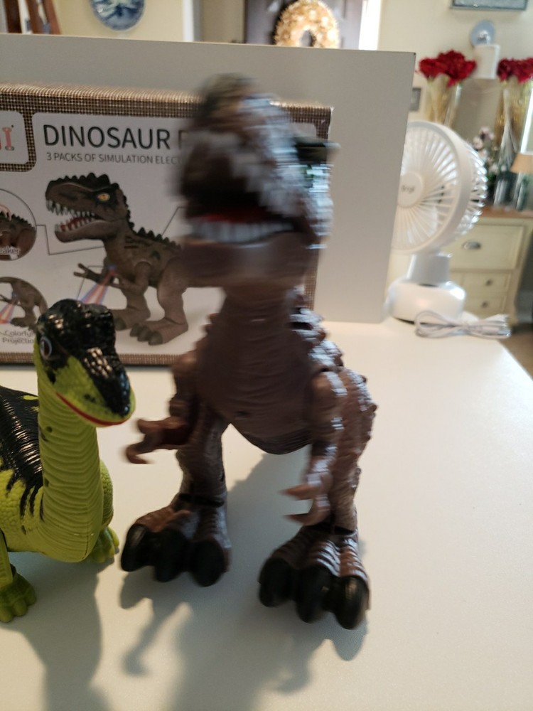 Dinosaurs 2 Pack Simulation Electric Dinosaurs New Walking