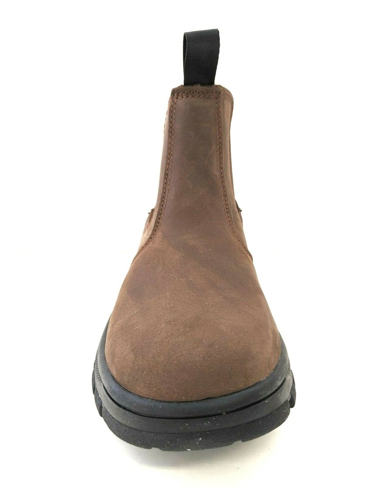 Vegace - La Vega Men Brown Full Grain Leather 6" Elastic Pull-On Work Boot 1877