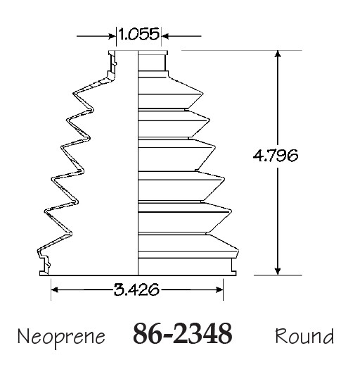 Outer CV Axle Boot for Acura MDX 4WD Front 2003-2009