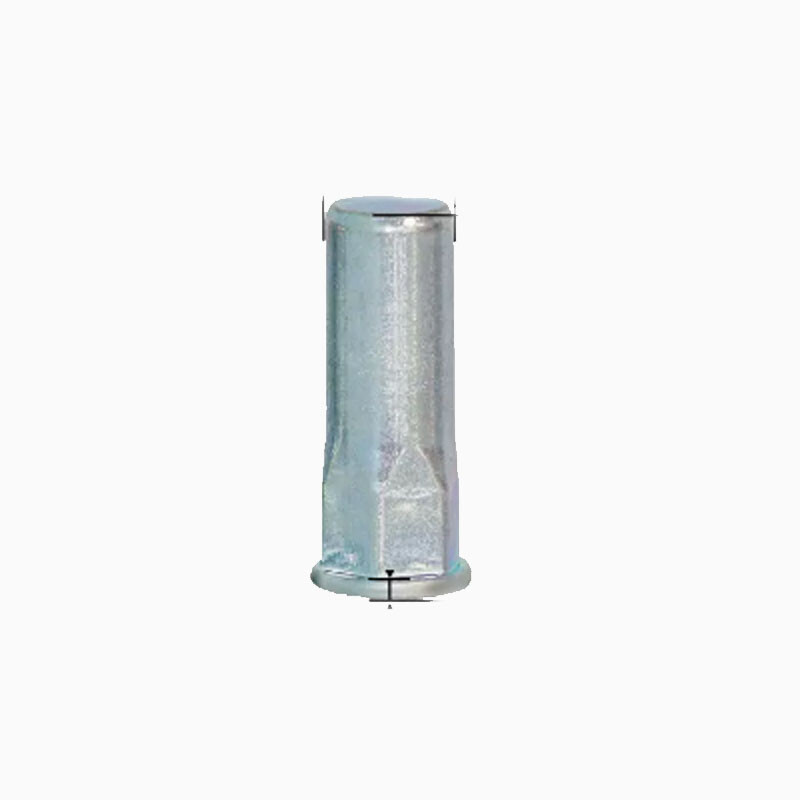 M4-M10 Blue and white zinc Pull Rivet Nuts Blind hole Flat Head Half Hex