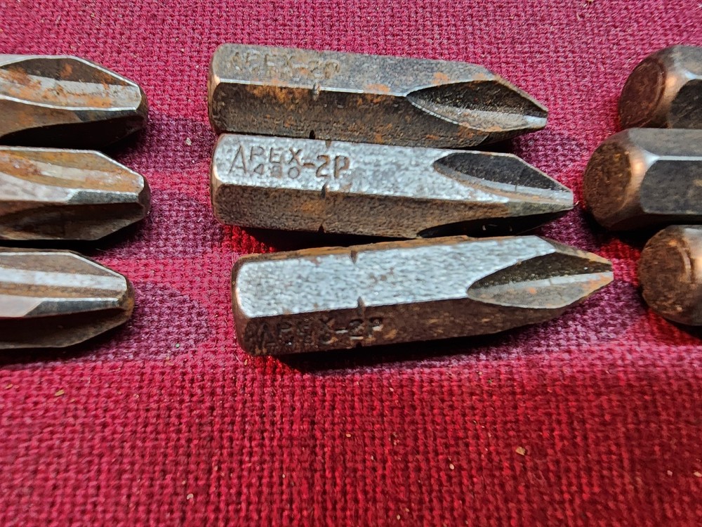 Apex 480 Hex Insert Bits Phillips #1,2,3,4 (12pcs)